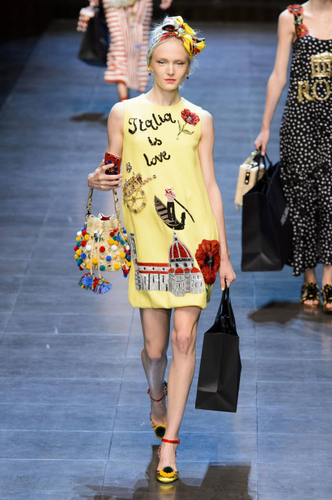 Селфи прямо на подиуме Dolce&Gabbana