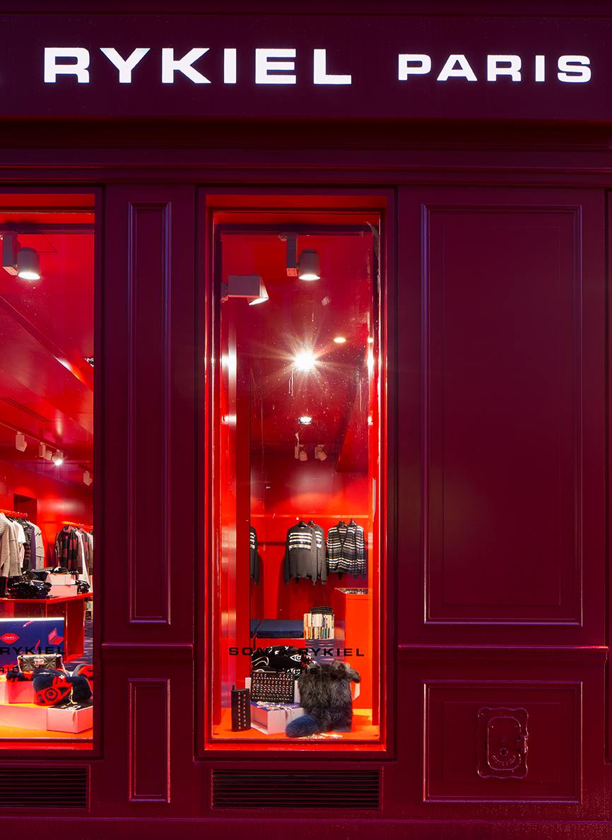 Sonya Rykiel red boutique in Paris