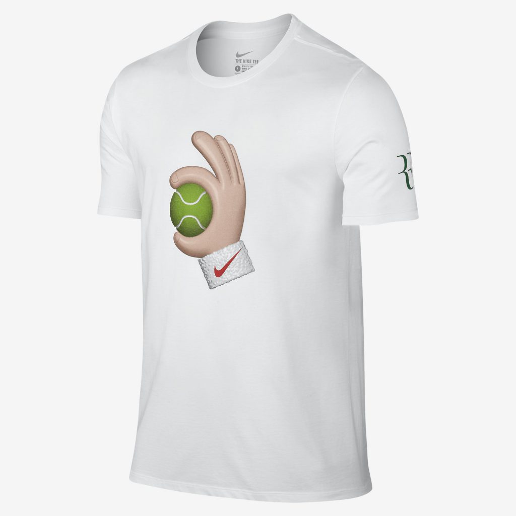 Roger Federer EMOJI T-shirt for Wimbledon by Nike